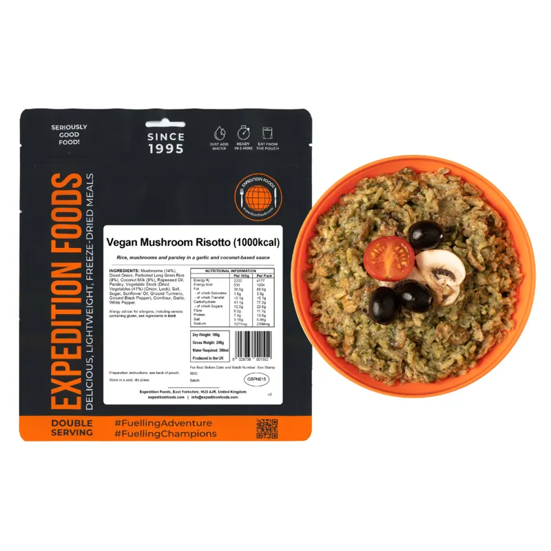 Expedition Foods Vegan Mushroom Risotto - 1000kcal-2